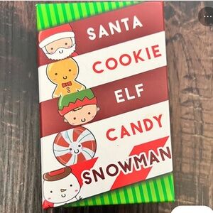 Santa Cookie Elf Candy Snowman Card Game